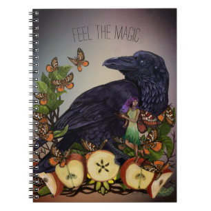 Fantasy Raven Fe Art Anteckningsbok