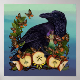 Fantasy Raven Fe Art Poster