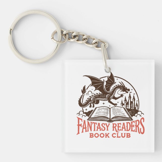 Fantasy readers bokklubb drake och bok (Framsidan)