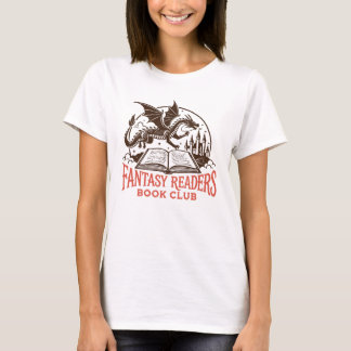 Fantasy readers bokklubb drake och bok t shirt