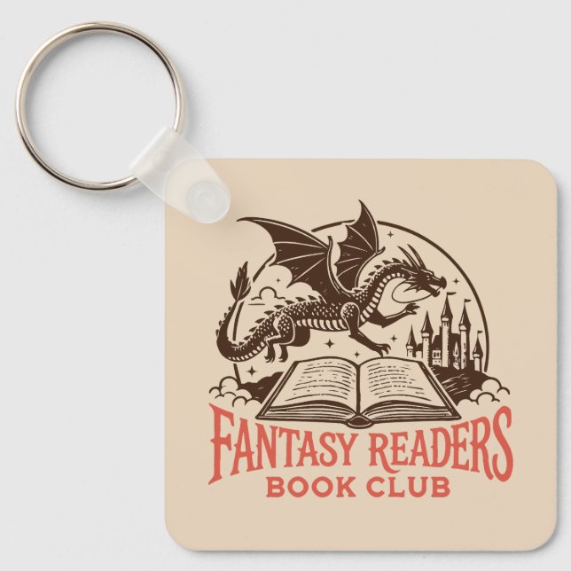 Fantasy readers book club nyckelring (Framsida)