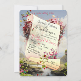 Fantasy Realms of Magic Scenery-design Inbjudningar