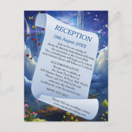 Fantasy Realms of Magic Scenery-design Meddelande Vykort