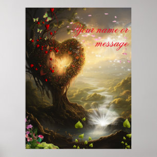 Fantasy Realms of Magic Scenery-design Poster