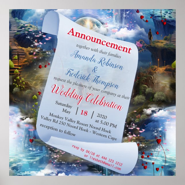 Fantasy Realms of Magic Scenery-design Poster (Framsidan)