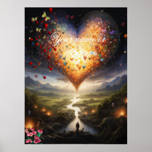 Fantasy Realms of Magic Scenery-design Poster