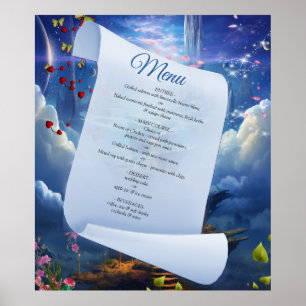 Fantasy Realms of Magic Scenery-design Poster