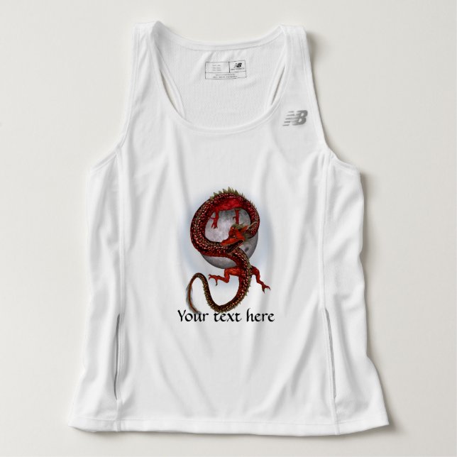 Fantasy Red Dragon Tee Shirt (Design framsida)