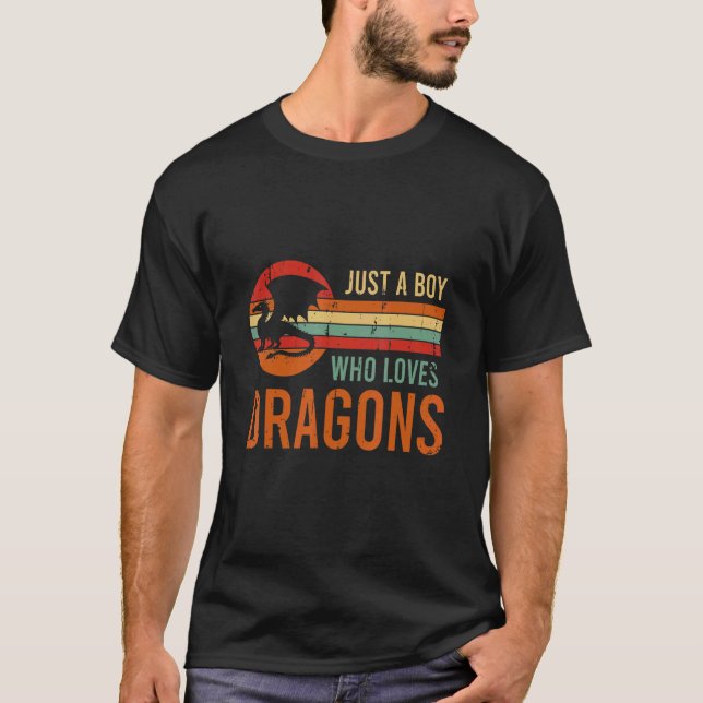 Fantasy Retro-spelrollen spelar bara en pojke som  T Shirt (Framsida)