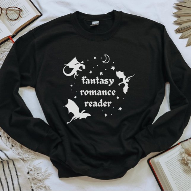 Fantasy Romans & Drakar Bokälskare T Shirt (Skapare uppladdad)