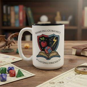 Fantasy RPG Teacher Tack Två-Tonad Mugg
