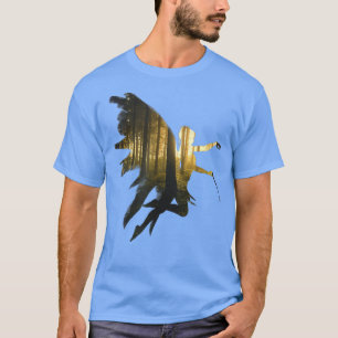 Fantasy-sagor, Fairy med magiskt trollspö i världe T Shirt