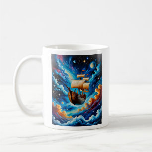 Fantasy Sailing Frakt in Space Tee Kaffemugg