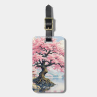 Fantasy Sakura Temples Sjö