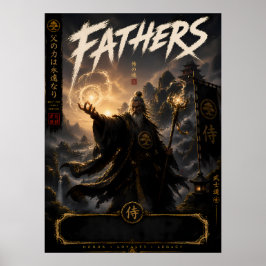 Fantasy Samurai Pappa Affisch