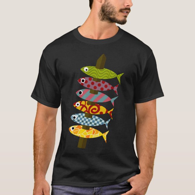 Fantasy Sardiner Spottar T Shirt (Framsida)