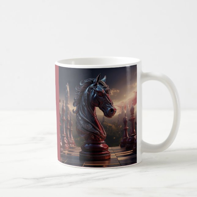 Fantasy Schackscen - Häst Kaffemugg (Höger)