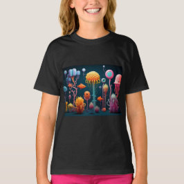 Fantasy Sea creants in vibrant färg T Shirt