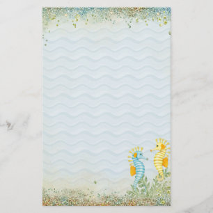 Fantasy Sea Horse and Bling Brevpapper