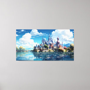 Fantasy Seaside Kingdom Canvastryck