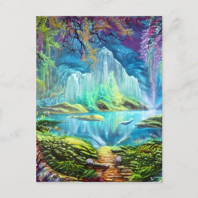 Fantasy Sjö Vykort (Framsida)