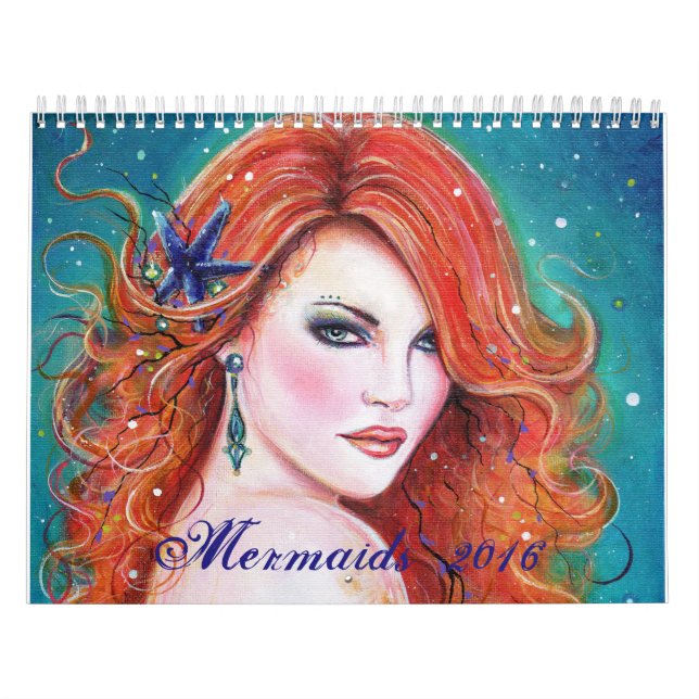 Fantasy sjöjungfru calender 2016 av Renee Lavoie Kalender (Omslag)