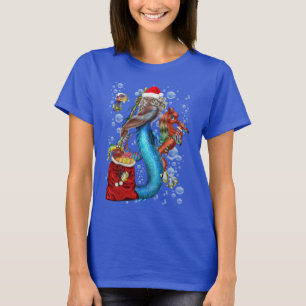 Fantasy Sjöjungfru Jultomten T Shirt