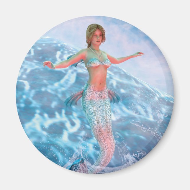 Fantasy Sjöjungfru Magnet (Framsidan)