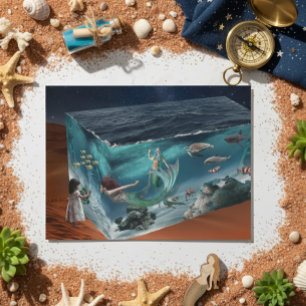 Fantasy Sjöjungfru Ocean Cube Vykort