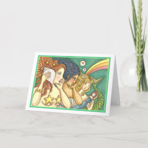 FANTASY SJÖJUNGFRU SISTERHOOD SHART WISDOMS KORT