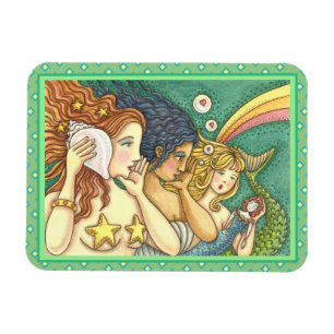 FANTASY SJÖJUNGFRU SISTERHOOD SHART WISDOMS MAGNET