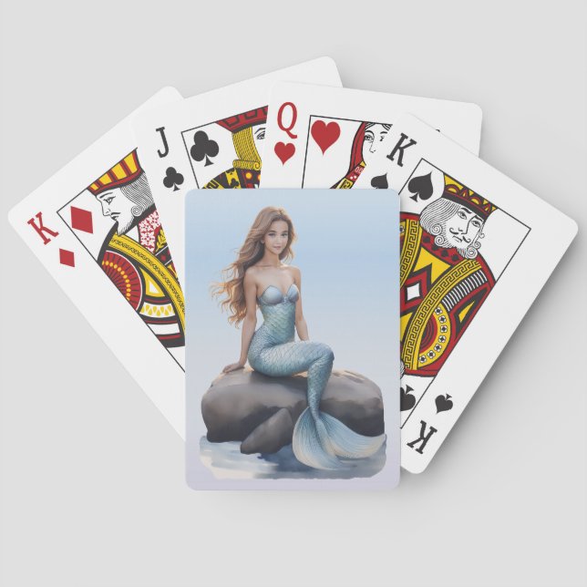 Fantasy Sjöjungfru Spelkort (Baksidan)