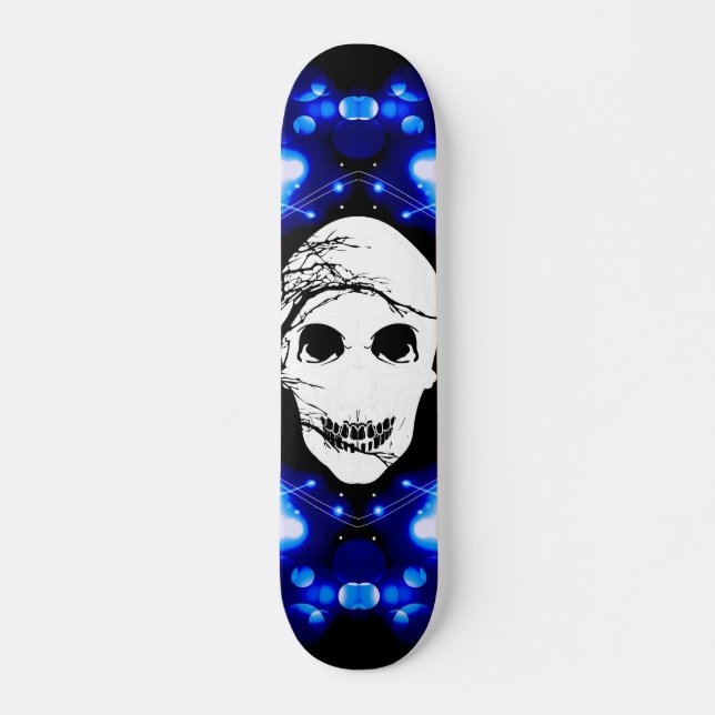 Fantasy Skalle #8 Mini Skateboard Bräda 18,5 Cm (Framsida)