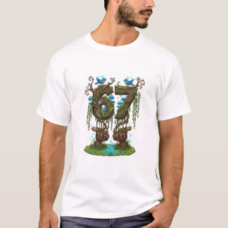 Fantasy Skog Natur Sextiosju Magiska Druid Tr T Shirt
