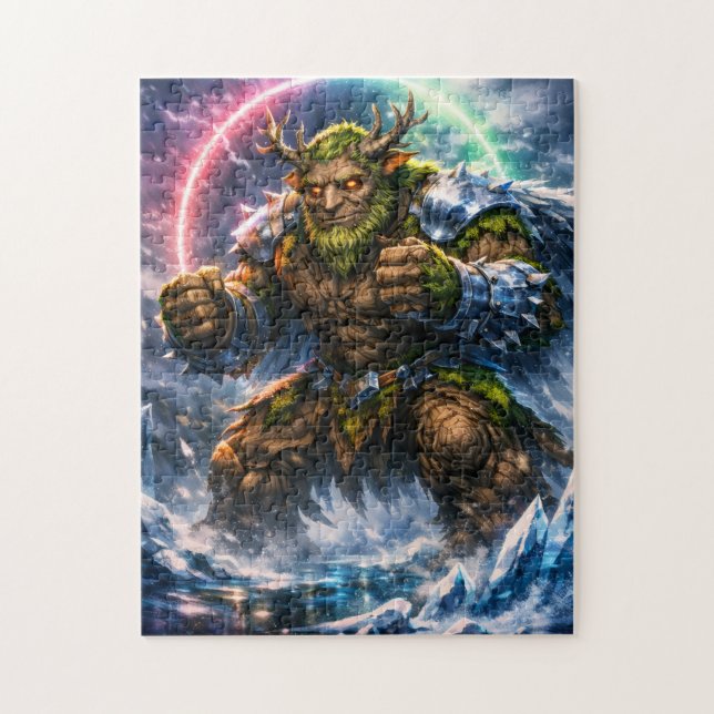 Fantasy Skogstroll Krigare Pussel (Vertikal)