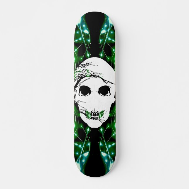 Fantasy Skull #6 Mini Skateboard Bräda 18,5 Cm (Framsida)