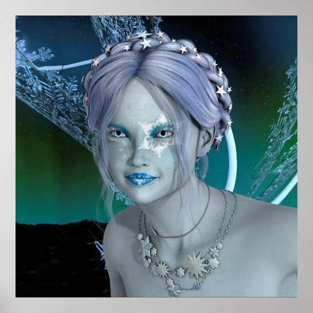 Fantasy Snö Fairy Poster (Framsidan)