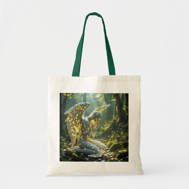 Fantasy Söt Änglalik Figur Pussel Tygkasse (Framsidan)