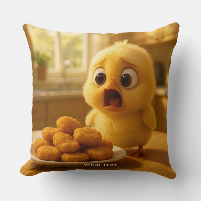 Fantasy Söt Chicken Nuggets Baby Kudde (Framsida)