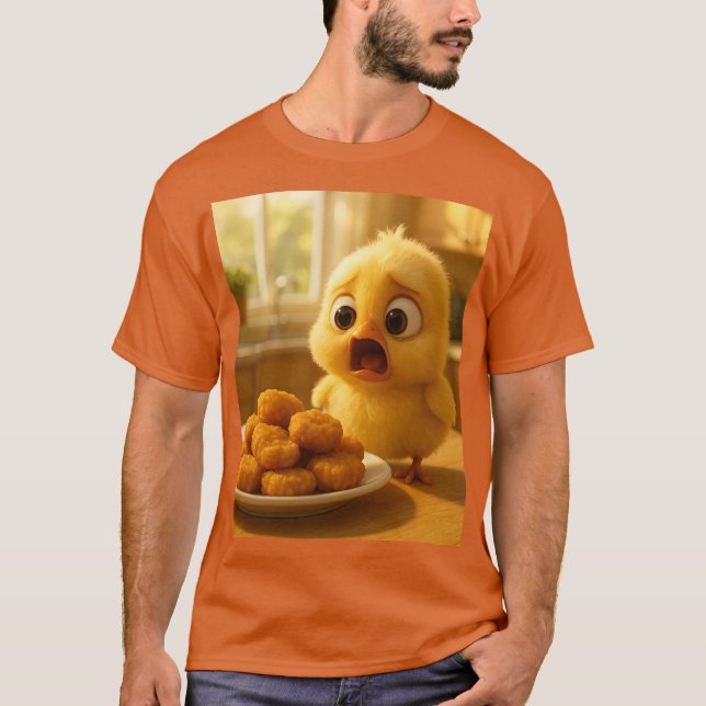 Fantasy Söt Chicken Nuggets Baby T Shirt (Framsida)
