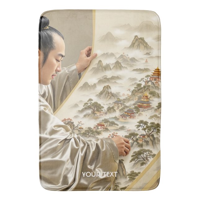 Fantasy Söt Japansk Konstnär Landskap Badrumsmatta (Framsidan (Vertikal))
