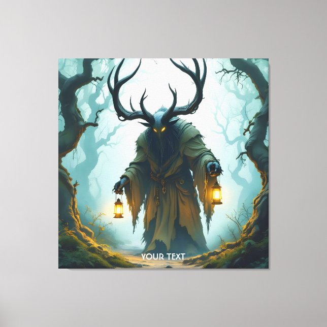 Fantasy Söt Kolossal Skuggig Behemoth Canvastryck (Framsida)