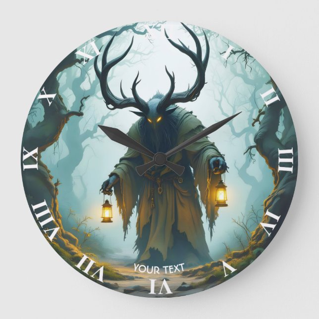 Fantasy Söt Kolossal Skuggig Behemoth Stor Klocka (Framsida)