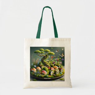 Fantasy Söt Sushi Japansk Landskap Tygkasse