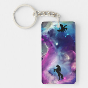 Fantasy Space Nebula Unicorn Dragon Rosa blue
