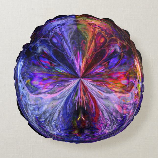 Fantasy Sphere Rund Kudde (Framsidan)