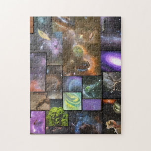 Fantasy Squared Collage of Rymden Pussel