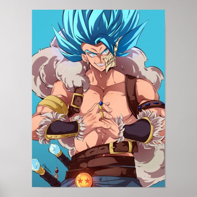 Fantasy SSJ Blue Gogeta Poster (Framsidan)