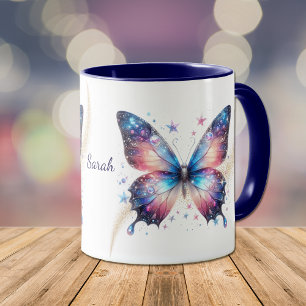 Fantasy Star Swirl Butterfly Mugg