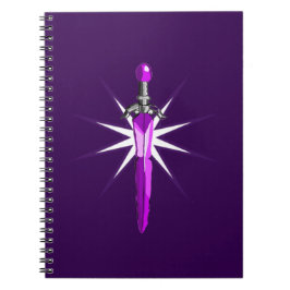 Fantasy Starburst Warrior barn Spiral Notebook Anteckningsbok